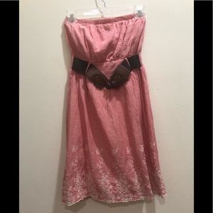 Rue21 pink strapless dress. Size S